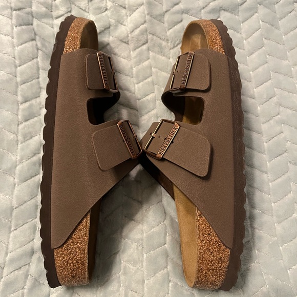 Birkenstock Brown Double-Buckle Slide Sandals sz 40 - Picture 4 of 6